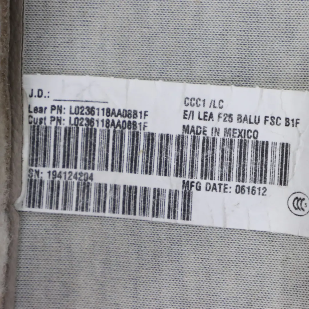 BMW X3 F25 Sitzbezug beheizt Basic Sitzverkleidung Leder Nevada Oyster - SKU 7317875 - Teilenummer 7317875