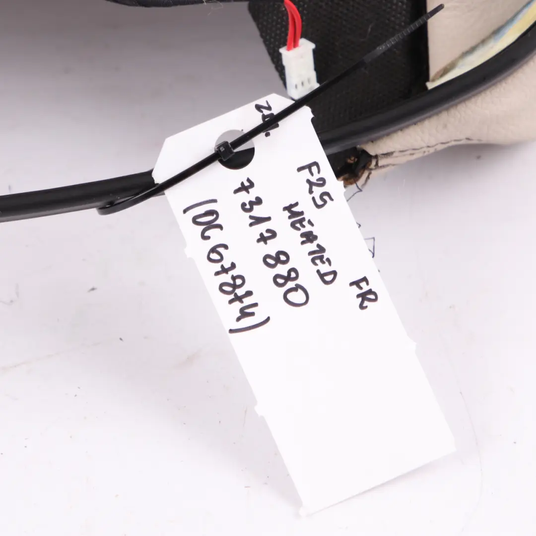 Heated Driver's Seat Leather Nevada Oyster to BMW X3 F25 Seat Cover Sport with Part number 7317880 BMW X3 F25 Seat Cover Sport Heated Driver's Seat Leather Nevada Oyster - SKU 7317880 - Part number 7317880