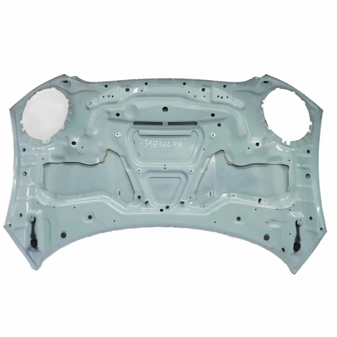 Hood Bonnet Engine Cover Panel Ice Blue - B28 to Mini R55 R56 R57 with Part number 7318364 Mini R55 R56 R57 Hood Bonnet Engine Cover Panel Ice Blue - B28 - SKU 7318364-ICE - Part number 7318364