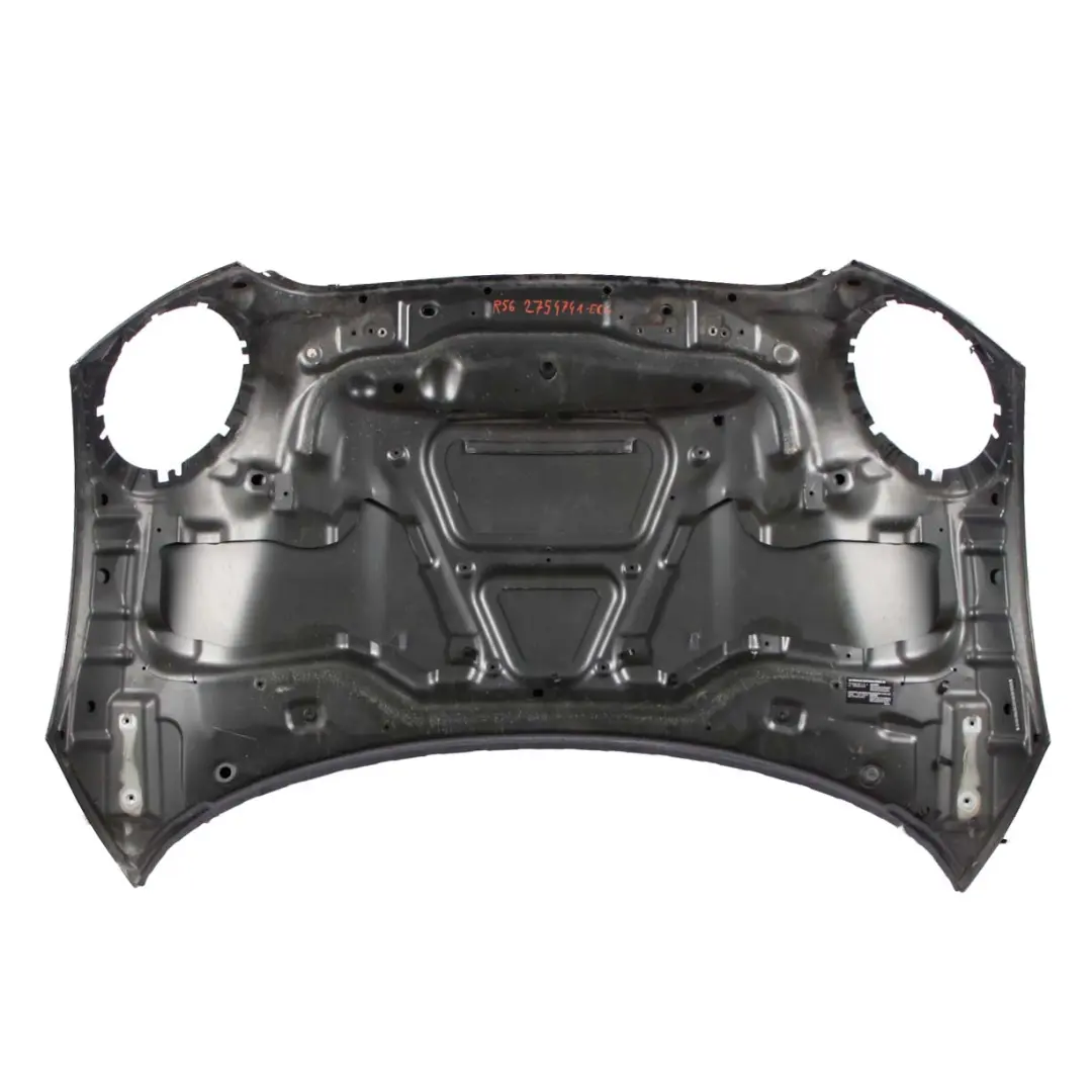 Hood Bonnet Cooper S Engine Cover Panel R55 Eclipse Grey - B24 to Mini R56 R57 with Part number 7318365 Mini R56 R57 Hood Bonnet Cooper S Engine Cover Panel R55 Eclipse Grey - B24 - SKU 7318365-ECG - Part number 7318365