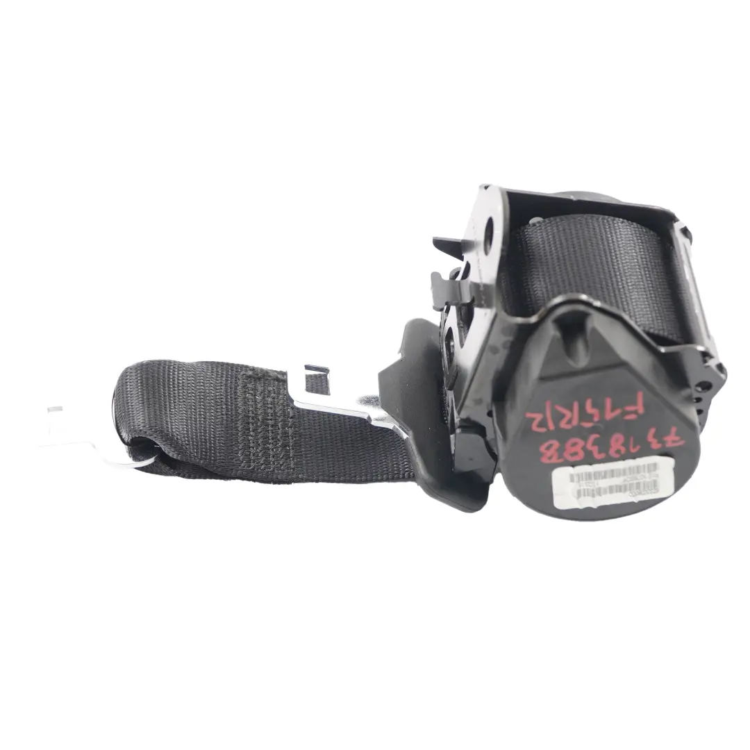 Cintura di sicurezza superiore posteriore destra O/S nero per BMW X5 F15 con numero di parte 7318388 BMW X5 F15 Cintura di sicurezza superiore posteriore destra O/S nero - SKU 7318388 - Numero di parte 7318388
