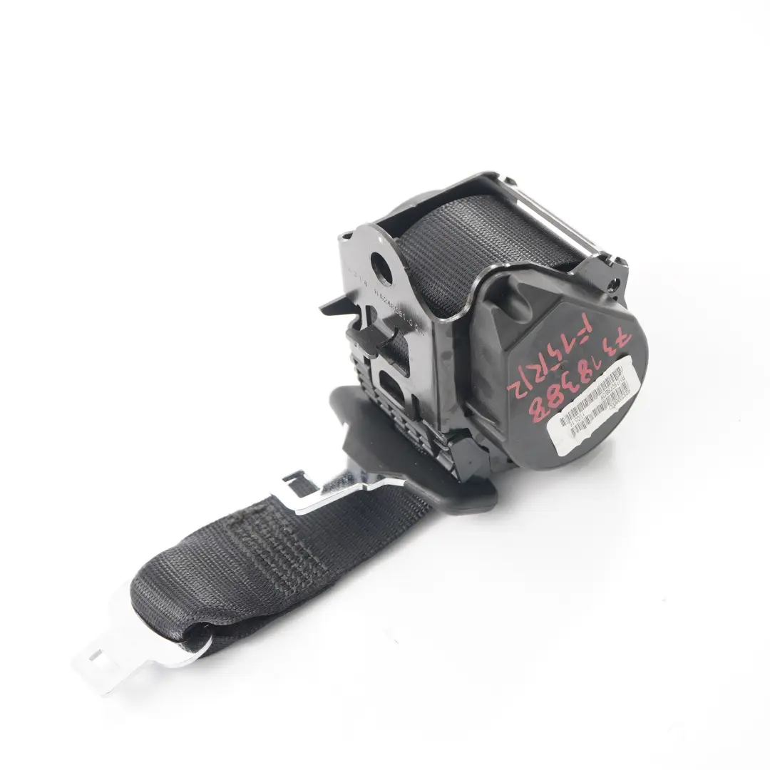 Cintura di sicurezza superiore posteriore destra O/S nero per BMW X5 F15 con numero di parte 7318388 BMW X5 F15 Cintura di sicurezza superiore posteriore destra O/S nero - SKU 7318388 - Numero di parte 7318388