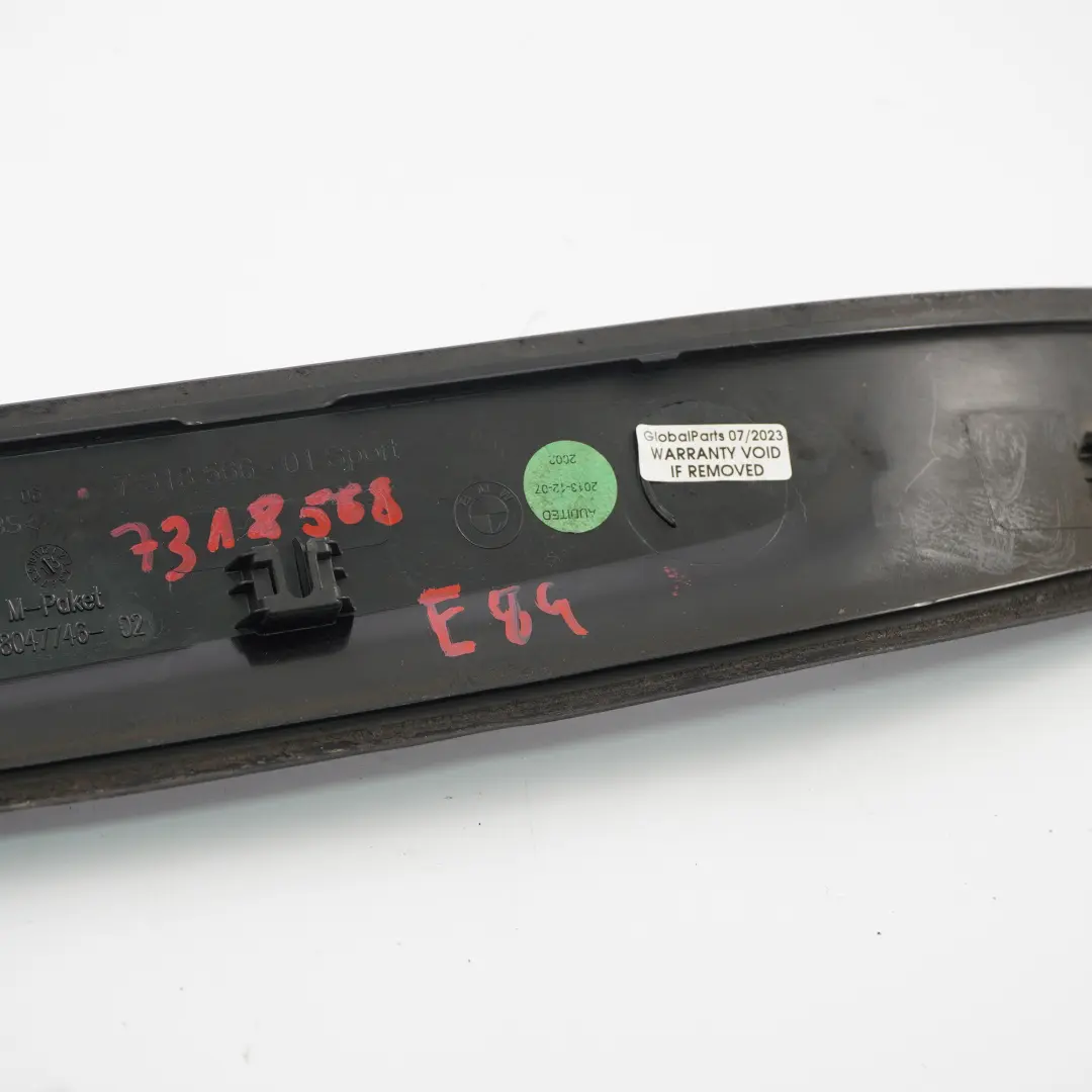 X-LINE Plaque de seuil avant droite pour BMW X1 E84 à propos du numéro de pièce 7318568 BMW X1 E84 X-LINE Plaque de seuil avant droite - SKU 7318568 - Numéro de pièce 7318568