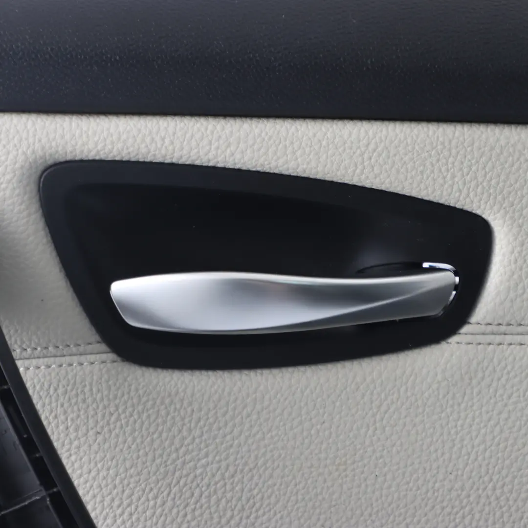 BMW E88 Door Card Front Right O/S Door Trim Panel Leather Boston Pearl Grey - SKU 7318590 - Part number 7318590