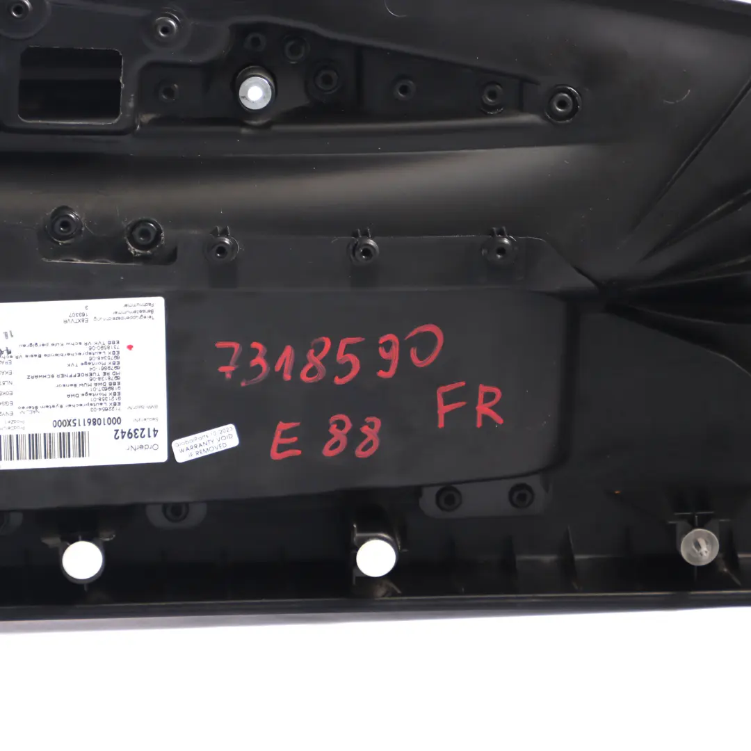 BMW E88 Door Card Front Right O/S Door Trim Panel Leather Boston Pearl Grey - SKU 7318590 - Part number 7318590