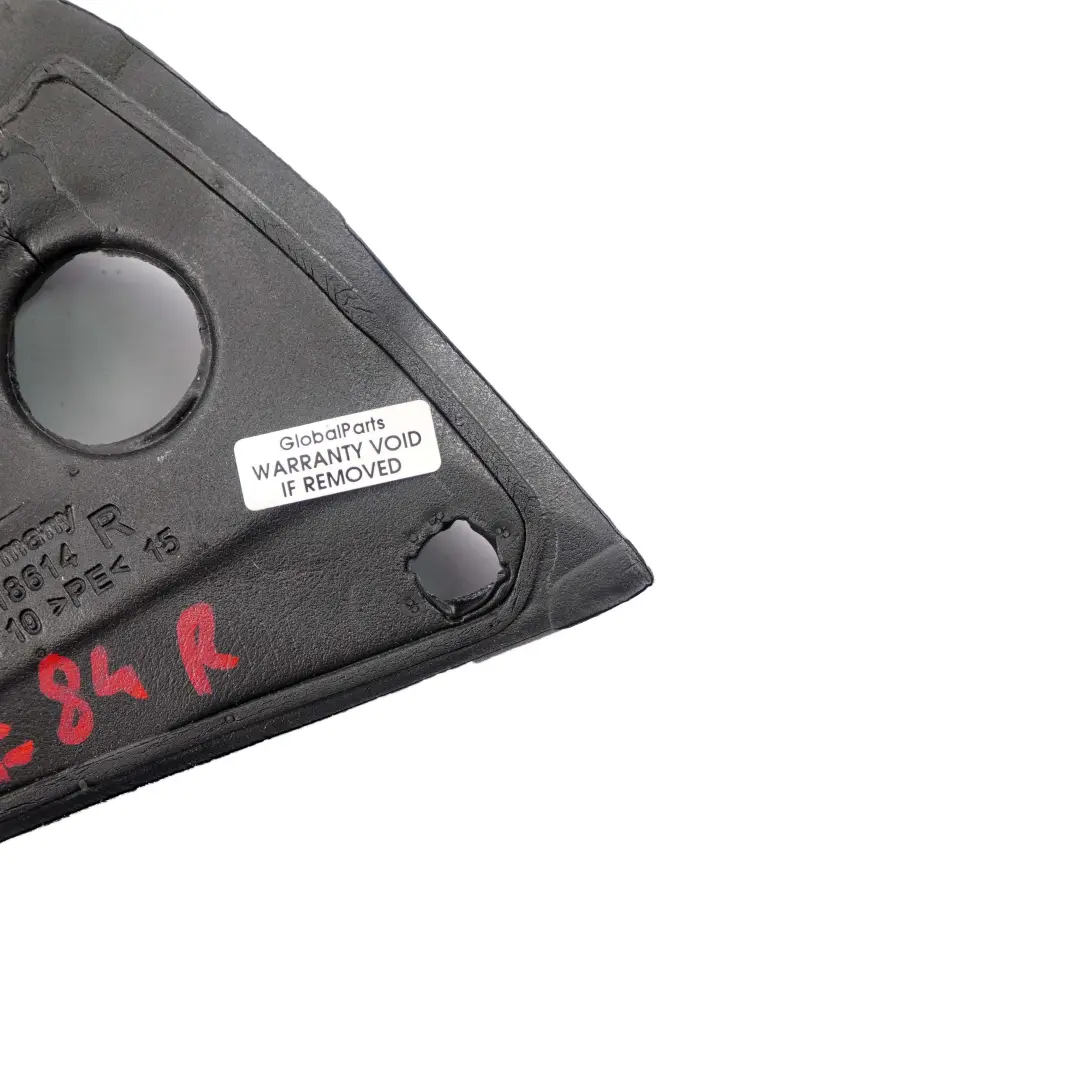 Embellecedor Aislamiento Exterior Espejo Derecho Triangulo para BMW E84 con número de pieza 7318614 BMW E84 Embellecedor Aislamiento Exterior Espejo Derecho Triangulo - SKU 7318614 - Número de pieza 7318614