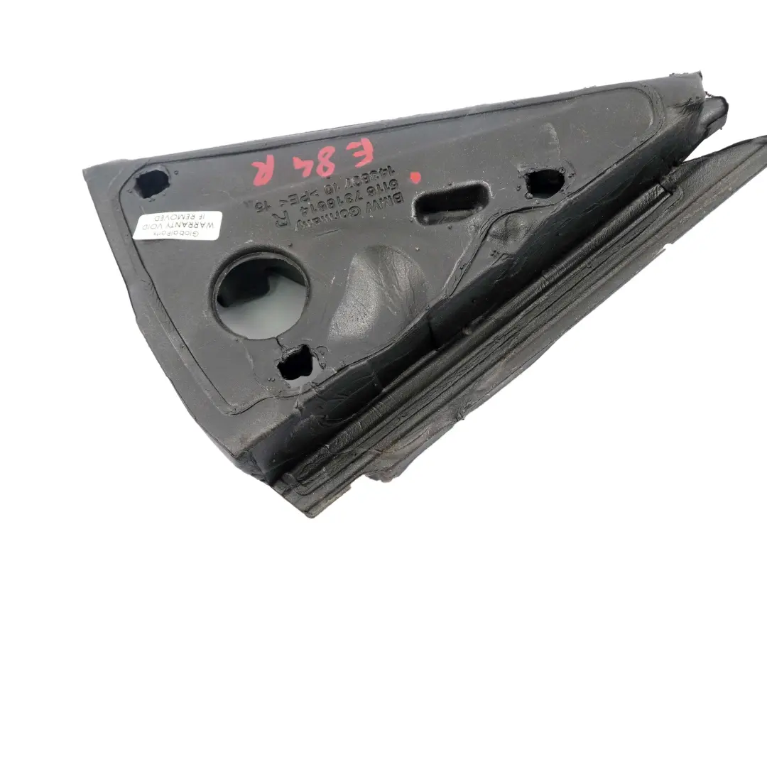 Seal Trim Insulation Outer Right O/S Mirror Triangle to BMW X1 Series E84 with Part number 7318614 BMW X1 Series E84 Seal Trim Insulation Outer Right O/S Mirror Triangle - SKU 7318614 - Part number 7318614