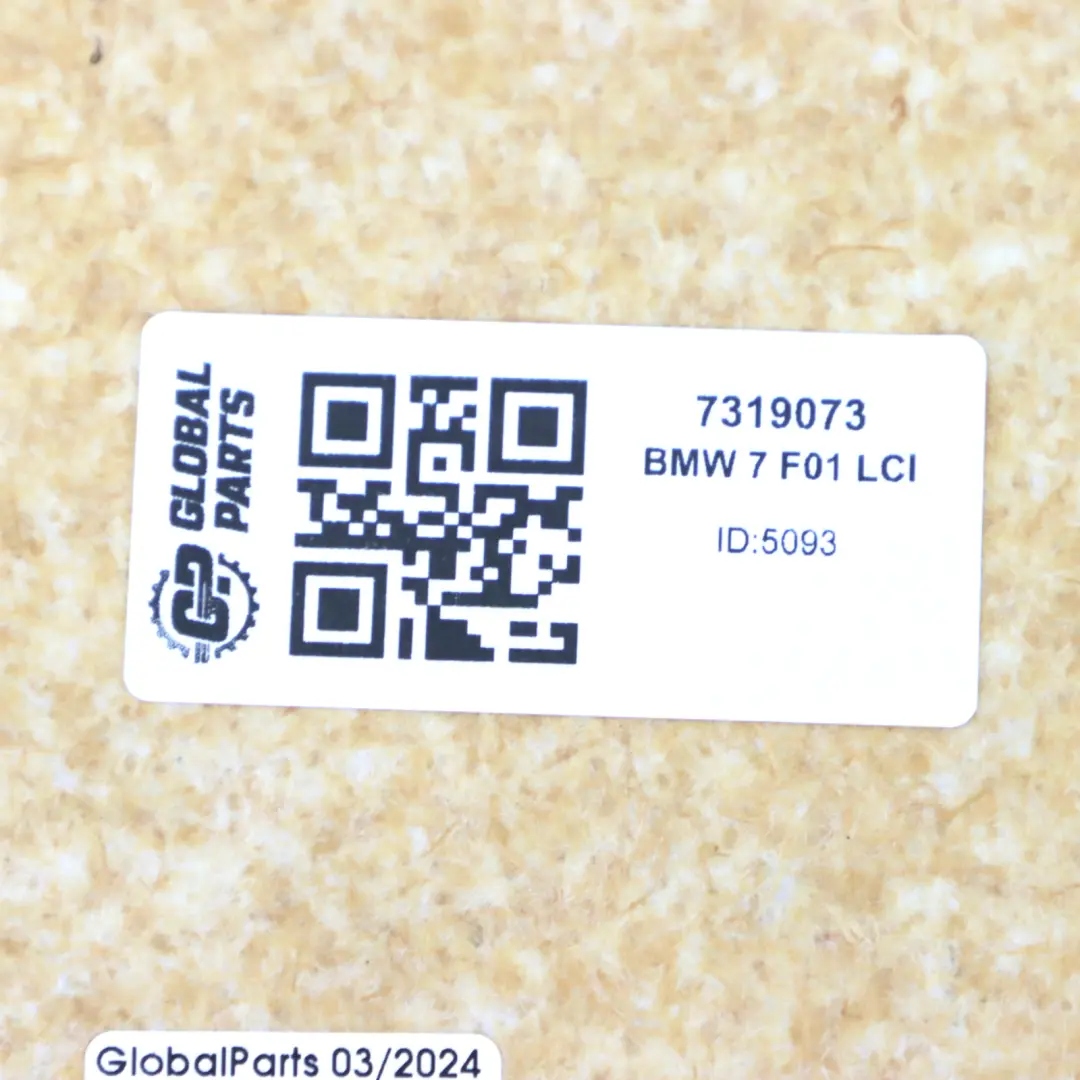 BMW F01 F10 LCI Confort Delantero Asiento Respaldo Panel Elfenbein Weiss - SKU 7319073 - Número de pieza 7319073