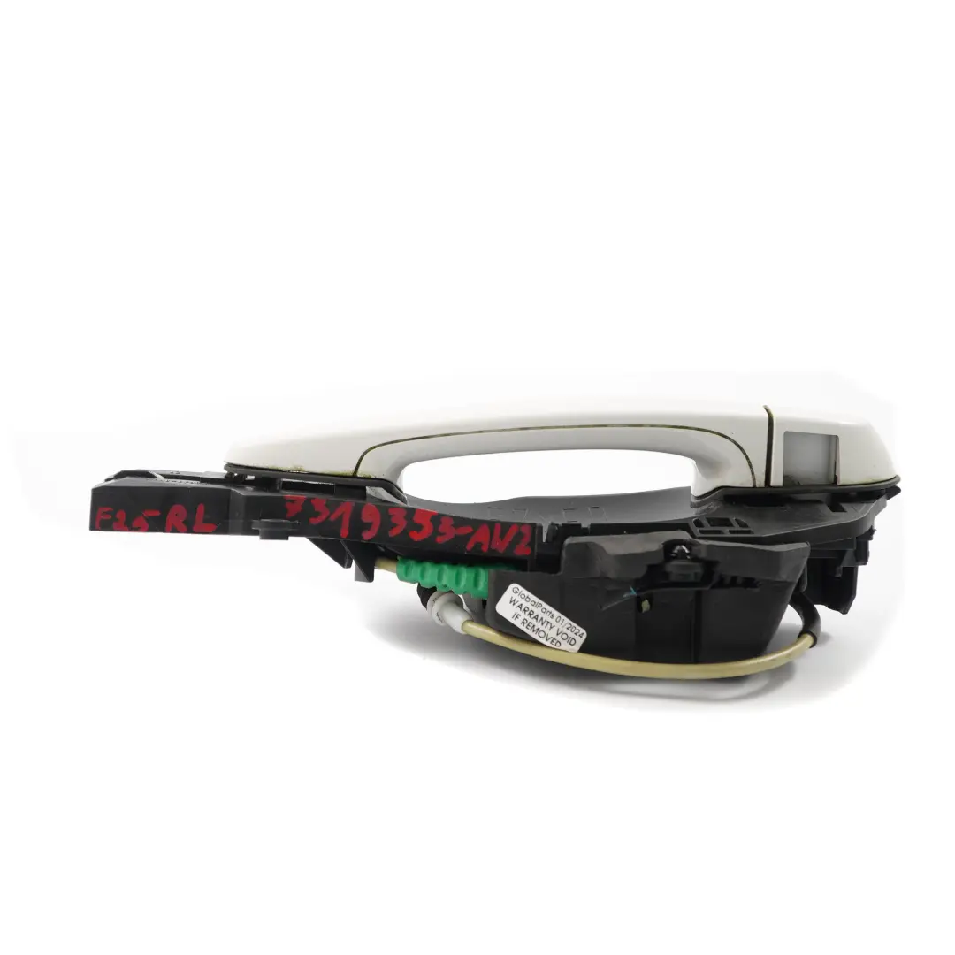 BMW F25 X3 manija puerta trasera izquierda fuera Alpine Blanco - 300 - SKU 7319353-AW2 - Número de pieza 7319353
