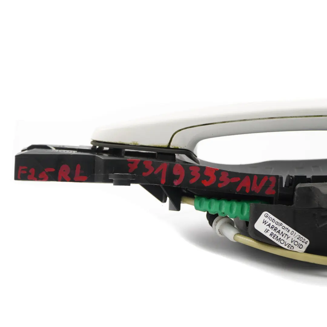 BMW F25 X3 Door Grab Handle Rear Left N/S Outside Alpine White - 300 - SKU 7319353-AW2 - Part number 7319353