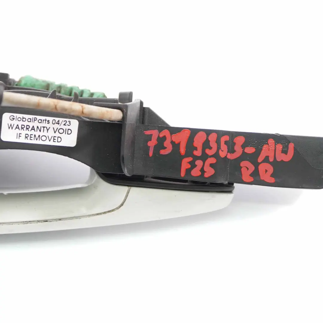 Door Grab Handle Rear Right O/S Outside Alpine White 300 to BMW F25 X3 with Part number 7319353 BMW F25 X3 Door Grab Handle Rear Right O/S Outside Alpine White 300 - SKU 7319353-AW - Part number 7319353
