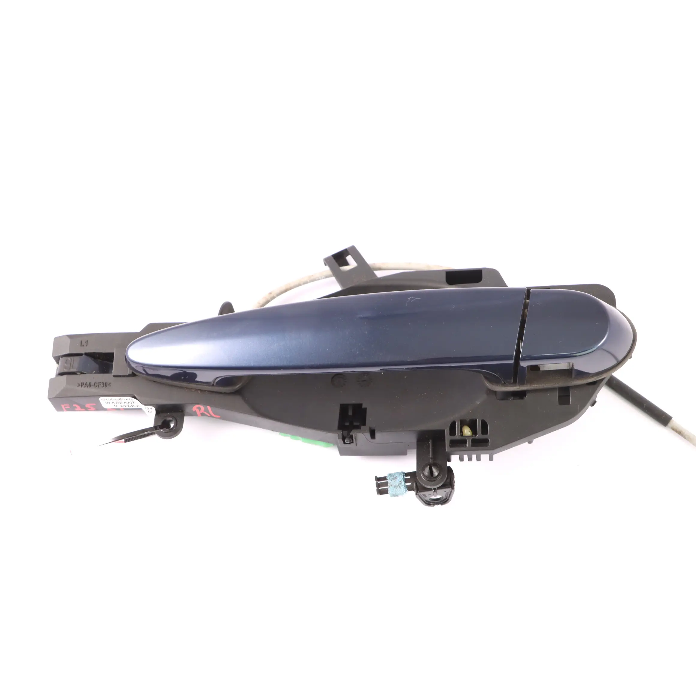 BMW F25 X3 manija de la puerta trasera izquierda exterior Deep Sea Blue - A76