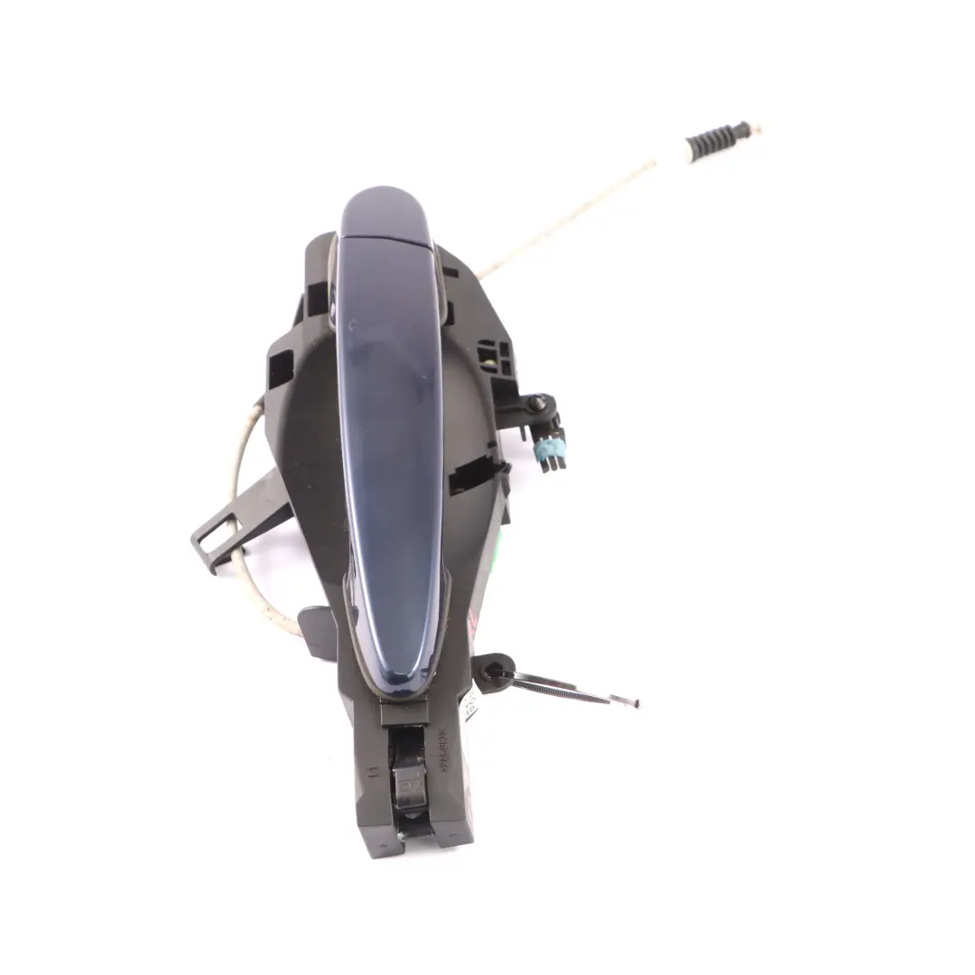 manija de la puerta trasera izquierda exterior Deep Sea Blue - A76 para BMW F25 X3 con número de pieza 7319353 BMW F25 X3 manija de la puerta trasera izquierda exterior Deep Sea Blue - A76 - SKU 7319353-DSB - Número de pieza 7319353