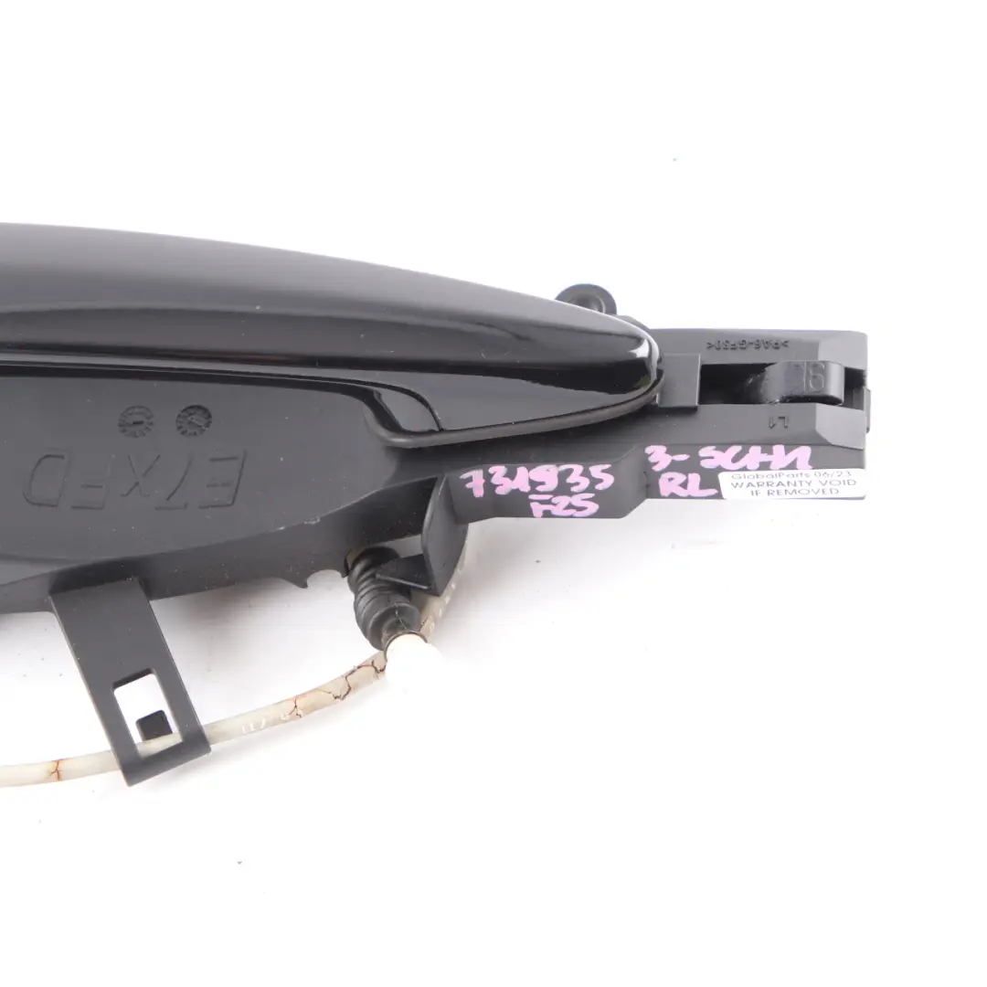 BMW F25 X3 Door Grab Handle Rear Left N/S Outside Schwarz 2 Black - 668 - SKU 7319353-SCH1 - Part number 7319353