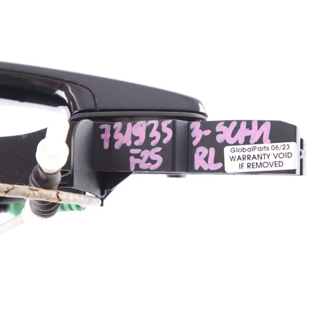 Door Grab Handle Rear Left N/S Outside Schwarz 2 Black - 668 to BMW F25 X3 with Part number 7319353 BMW F25 X3 Door Grab Handle Rear Left N/S Outside Schwarz 2 Black - 668 - SKU 7319353-SCH1 - Part number 7319353