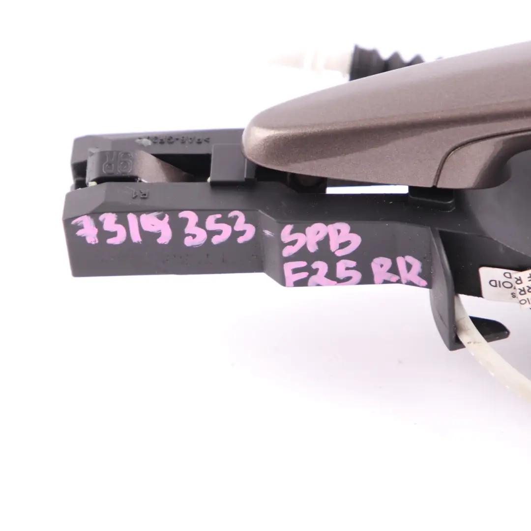 Door Grab Handle Rear Right O/S Outside Sparkling Bronze B06 to BMW F25 X3 with Part number 7319353 BMW F25 X3 Door Grab Handle Rear Right O/S Outside Sparkling Bronze B06 - SKU 7319353-SPB - Part number 7319353