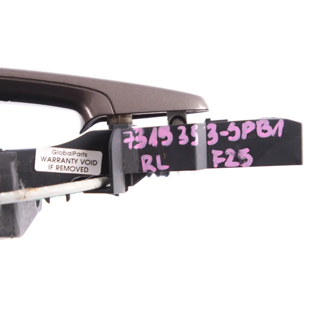 Door Grab Handle Rear Left N/S Outside Sparkling Bronze B06 to BMW F25 X3 with Part number 7319353 BMW F25 X3 Door Grab Handle Rear Left N/S Outside Sparkling Bronze B06 - SKU 7319353-SPB1 - Part number 7319353