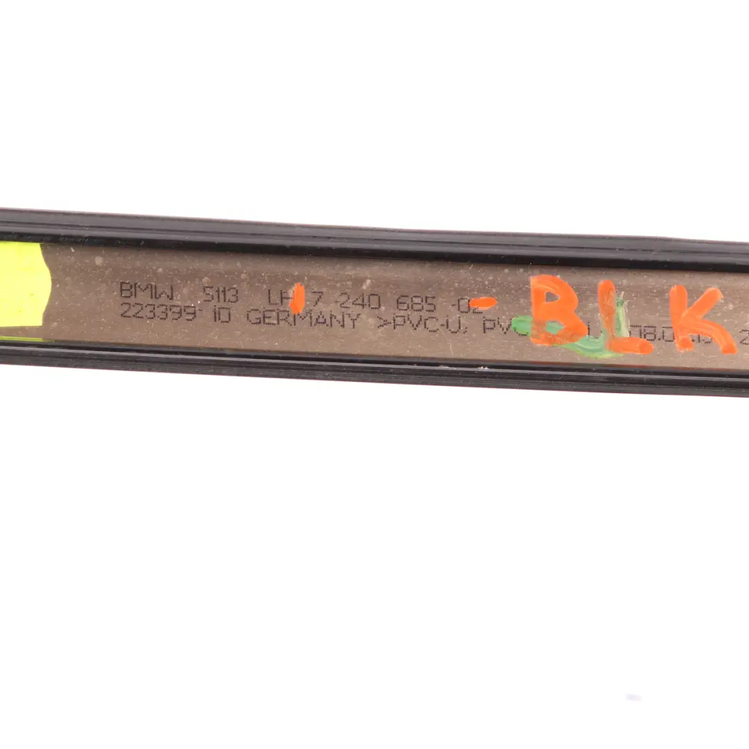 Roof Moulding BMW F20 F21 Left N/S Roof Gutter Rail Trim Black to with Part number 7319535 Roof Moulding BMW F20 F21 Left N/S Roof Gutter Rail Trim Black - SKU 7319535-BLK - Part number 7319535