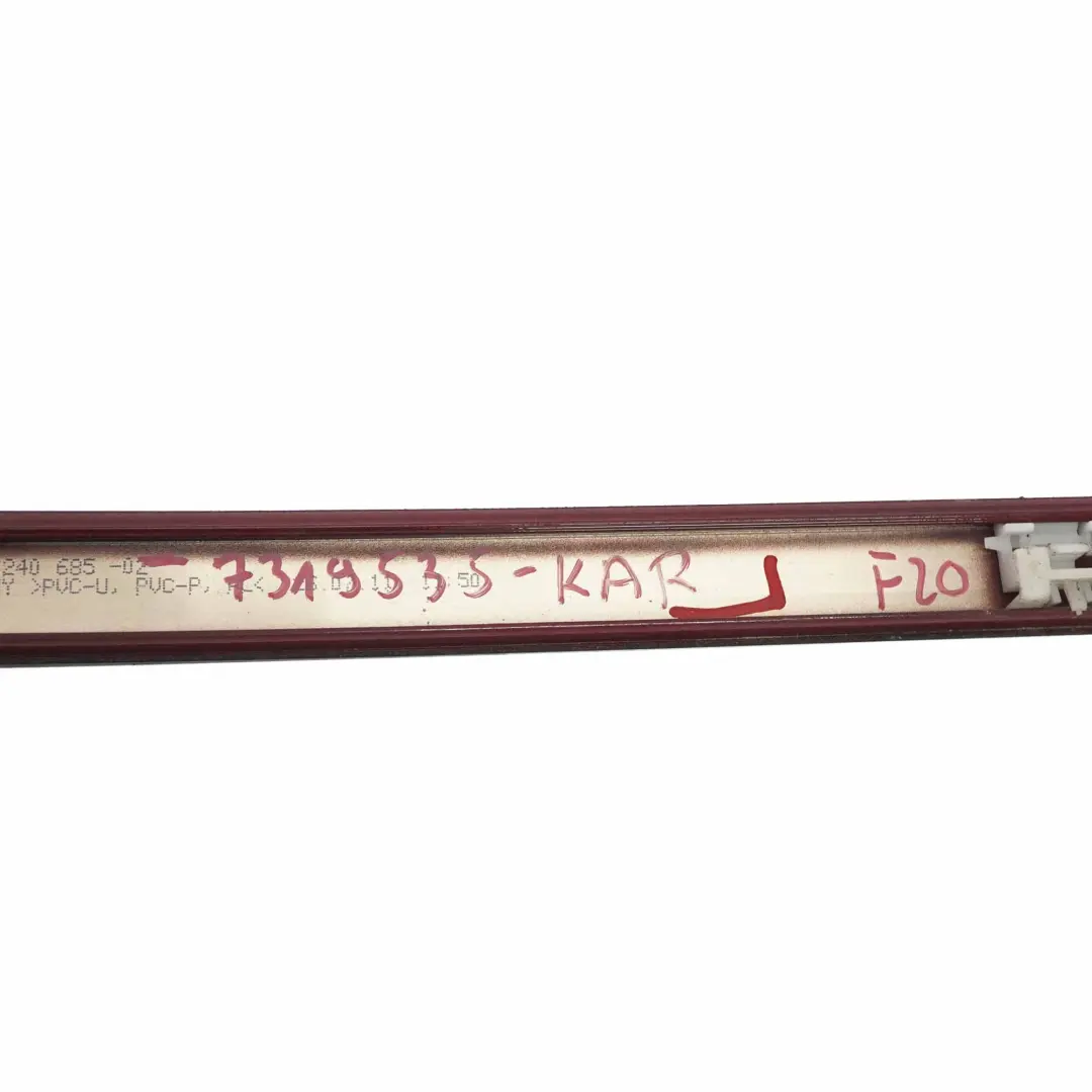  Modanatura tetto BMW F20 F21 Sinistra Striscia guida Karmesinrot Rosso 7240685 - SKU 7319535-KAR - Numero di parte 7319535