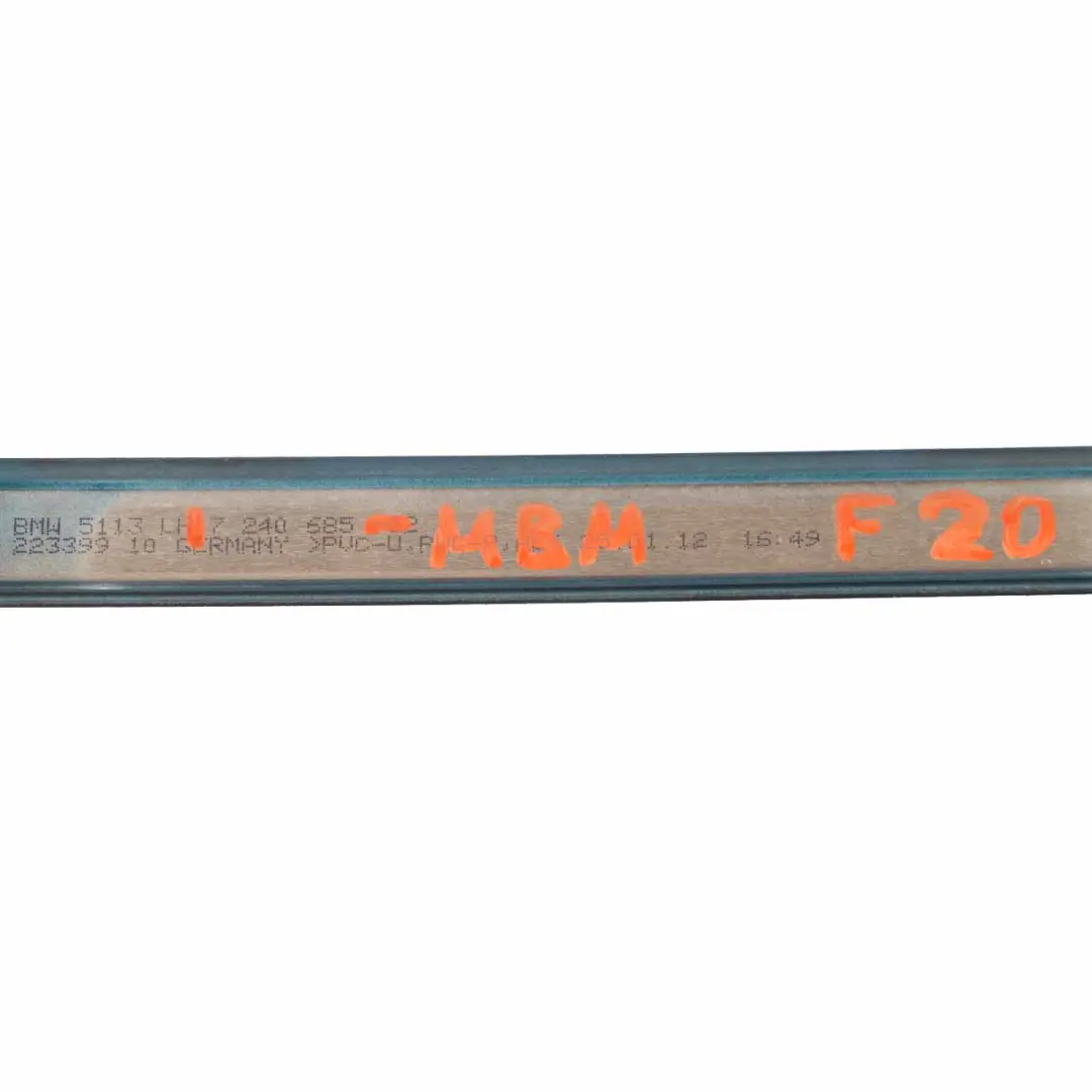  Roof Moulding BMW F20 F21 Roof Gutter Rail Trim Left N/S Midnight Blue - B38 - SKU 7319535-MBM - Part number 7319535