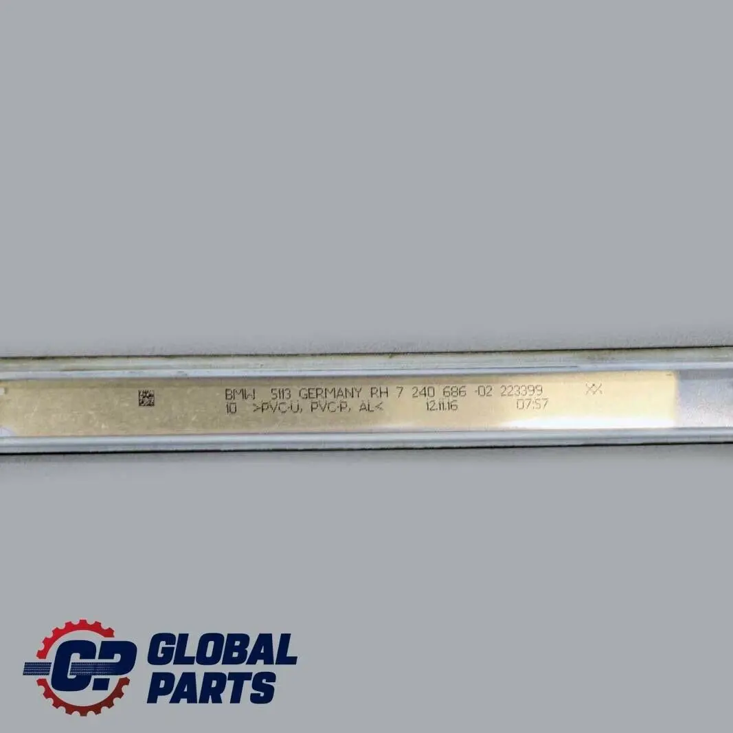 Derecho Techo Moldura Canalón Rail Trim Alpinweiss Blanco para BMW F20 F21 con número de pieza 7319536 BMW F20 F21 Derecho Techo Moldura Canalón Rail Trim Alpinweiss Blanco - SKU 7319536-AW - Número de pieza 7319536
