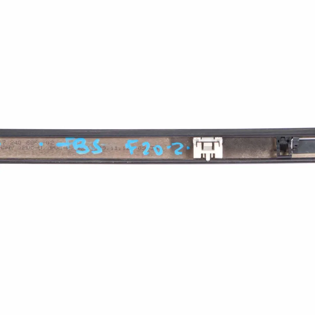 BMW F20 F21 Modanatura tetto destra Gutter Rail Trim Nero Zaffiro - SKU 7319536-BS - Numero di parte 7319536