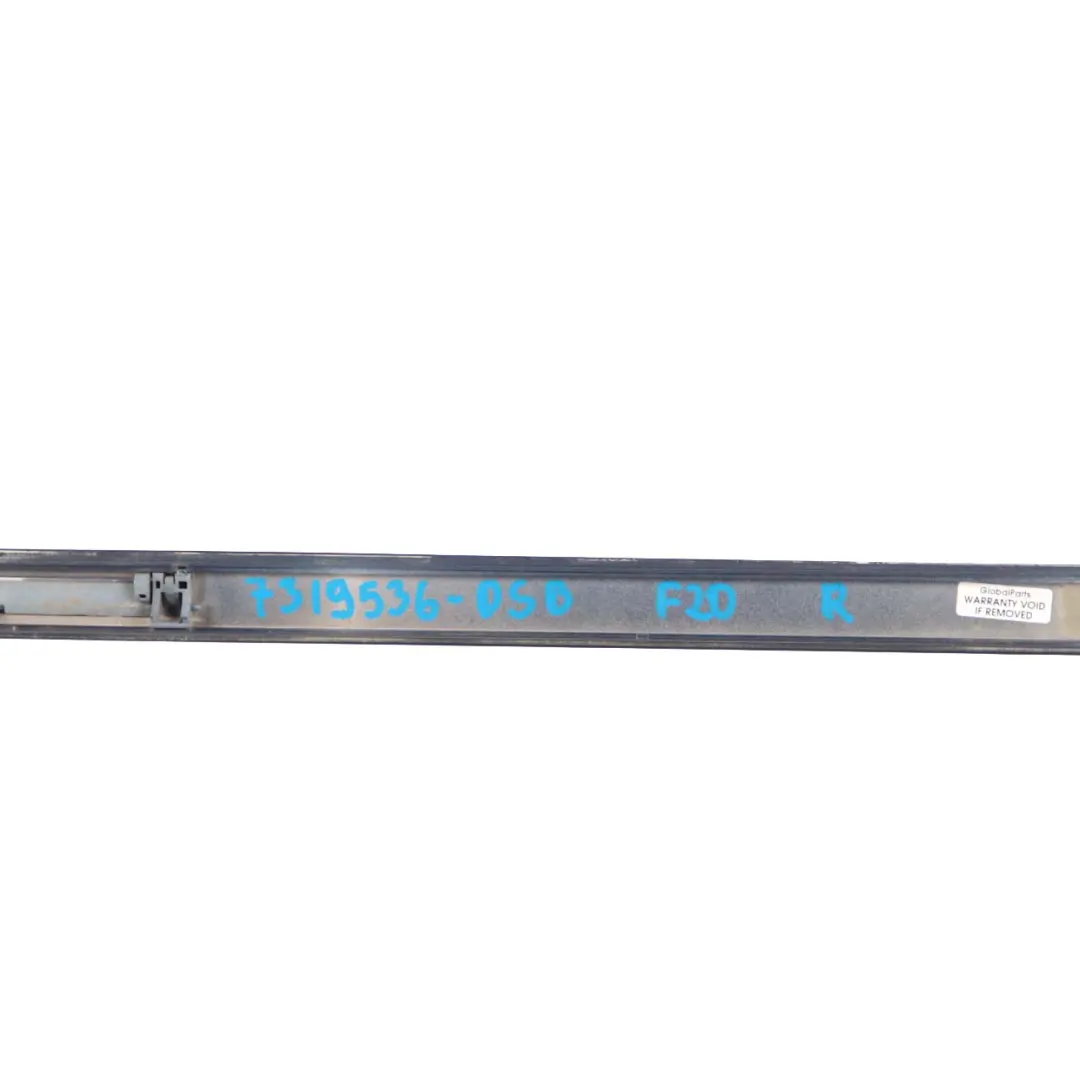 BMW F20 F21 Right O/S Roof Moulding Gutter Rail Trim Tiefseeblau Blue - A76 - SKU 7319536-DSB - Part number 7319536