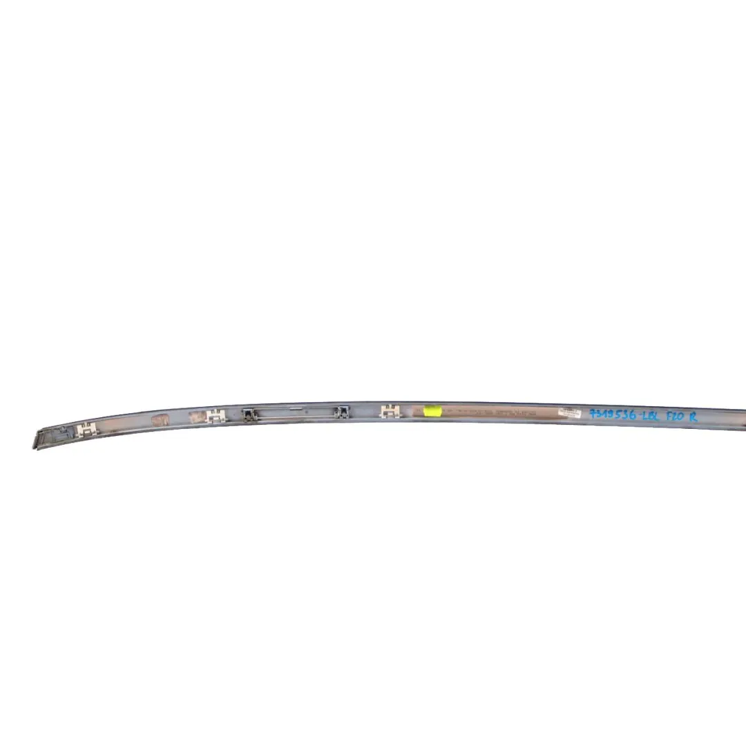 BMW 1 F20 F21 Right O/S Roof Moulding Gutter Rail Trim Liquid Blue Metallic B40 - SKU 7319536-LBL - Part number 7319536