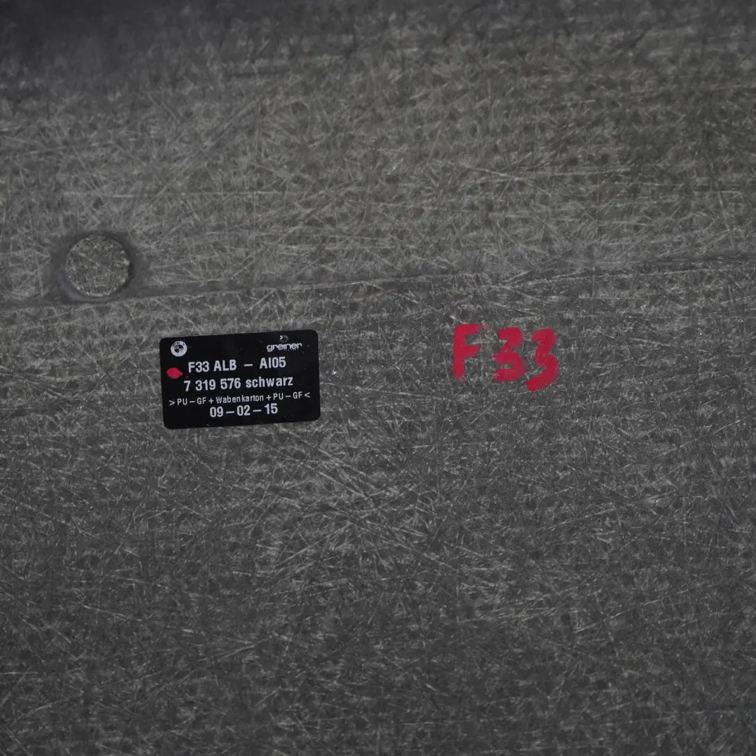 Décapotable Plaque de toit pliante Plateau arrière Noir pour BMW F33 F83 M4 à propos du numéro de pièce 7319576 BMW F33 F83 M4 Décapotable Plaque de toit pliante Plateau arrière Noir - SKU 7319576 - Numéro de pièce 7319576