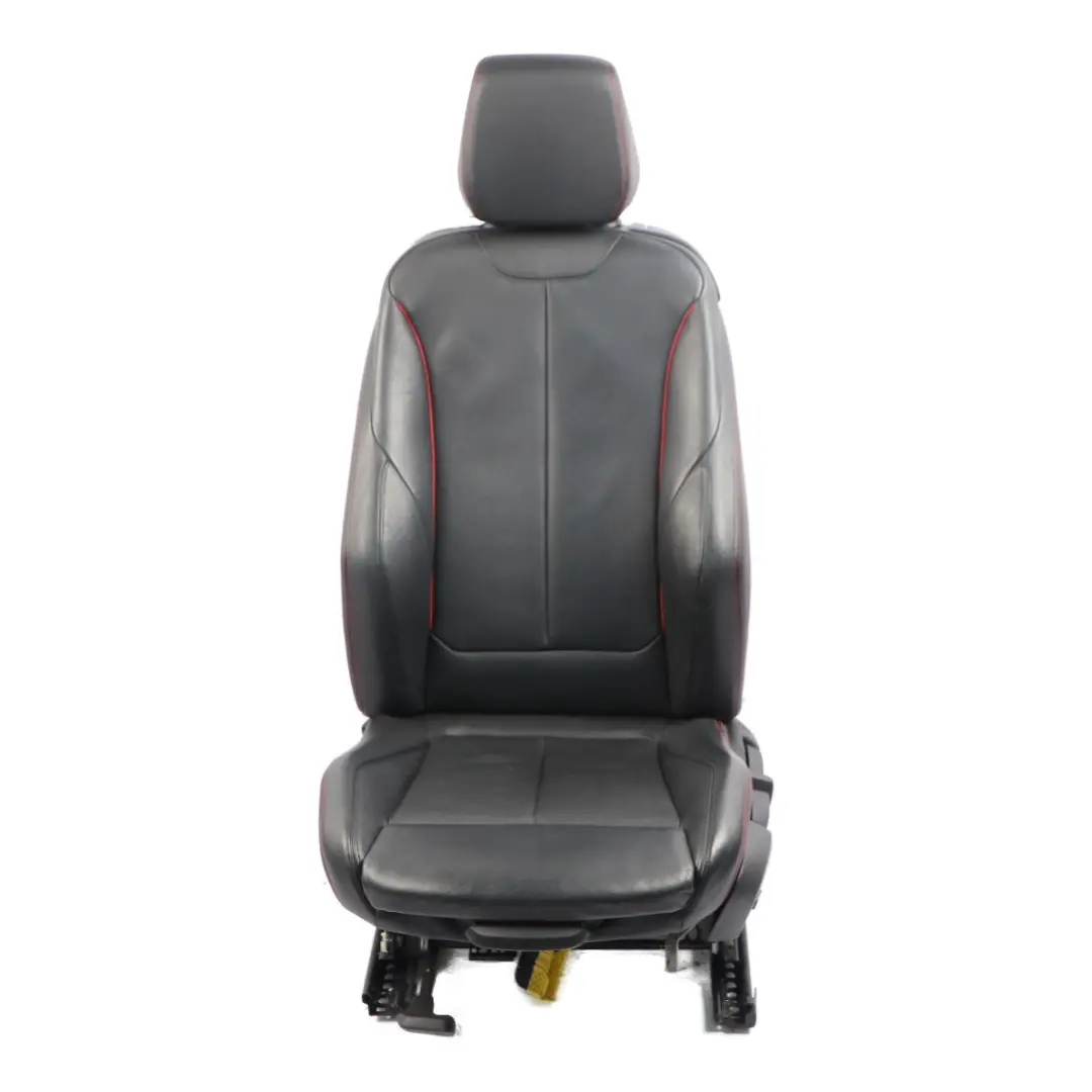 Front Seat BMW F21 F22 Left N/S M Sport Heated Leather Dakota Black Accent Red to with Part number 7319593 Front Seat BMW F21 F22 Left N/S M Sport Heated Leather Dakota Black Accent Red - SKU 7319593-1 - Part number 7319593