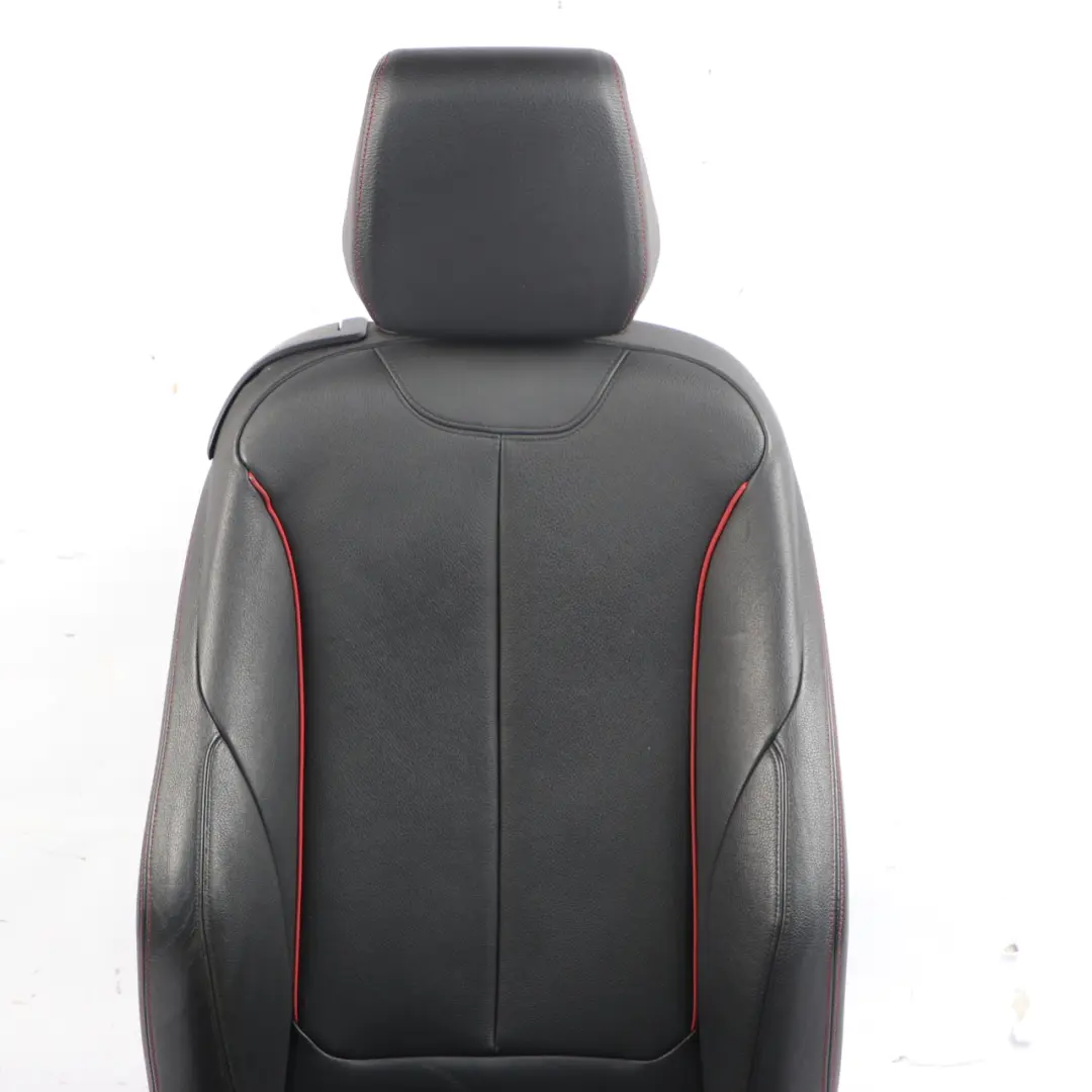  Front Seat BMW F21 F22 Right O/S M Sport Heated Leather Dakota Black Accent Red - SKU 7319594-1 - Part number 7319594