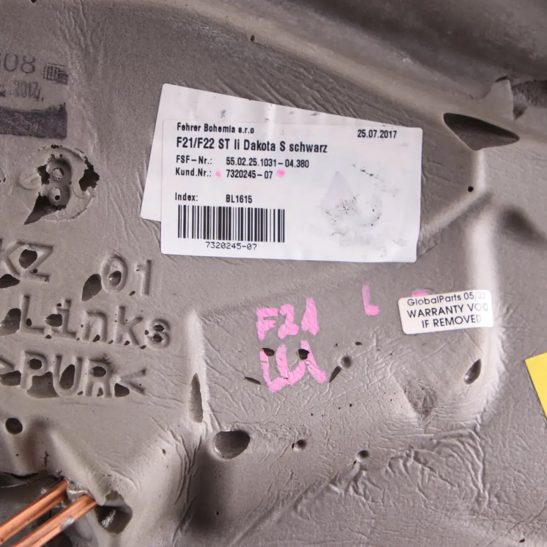 Boczek Kanapy Tylny Lewy Tył Lewy Skóra Czarna do BMW F21 F22 o numerze 7320245 BMW F21 F22 Boczek Kanapy Tylny Lewy Tył Lewy Skóra Czarna - SKU 7320245 - Numer Części 7320245