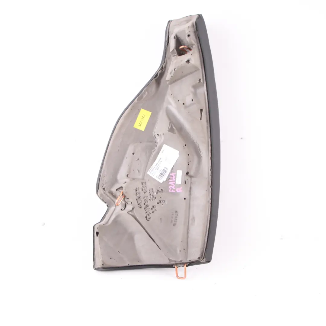 BMW F21 F22 Sitzverkleidung Hinten Rechts Abdeckung Leder Schwarz - SKU 7320246 - Teilenummer 7320246