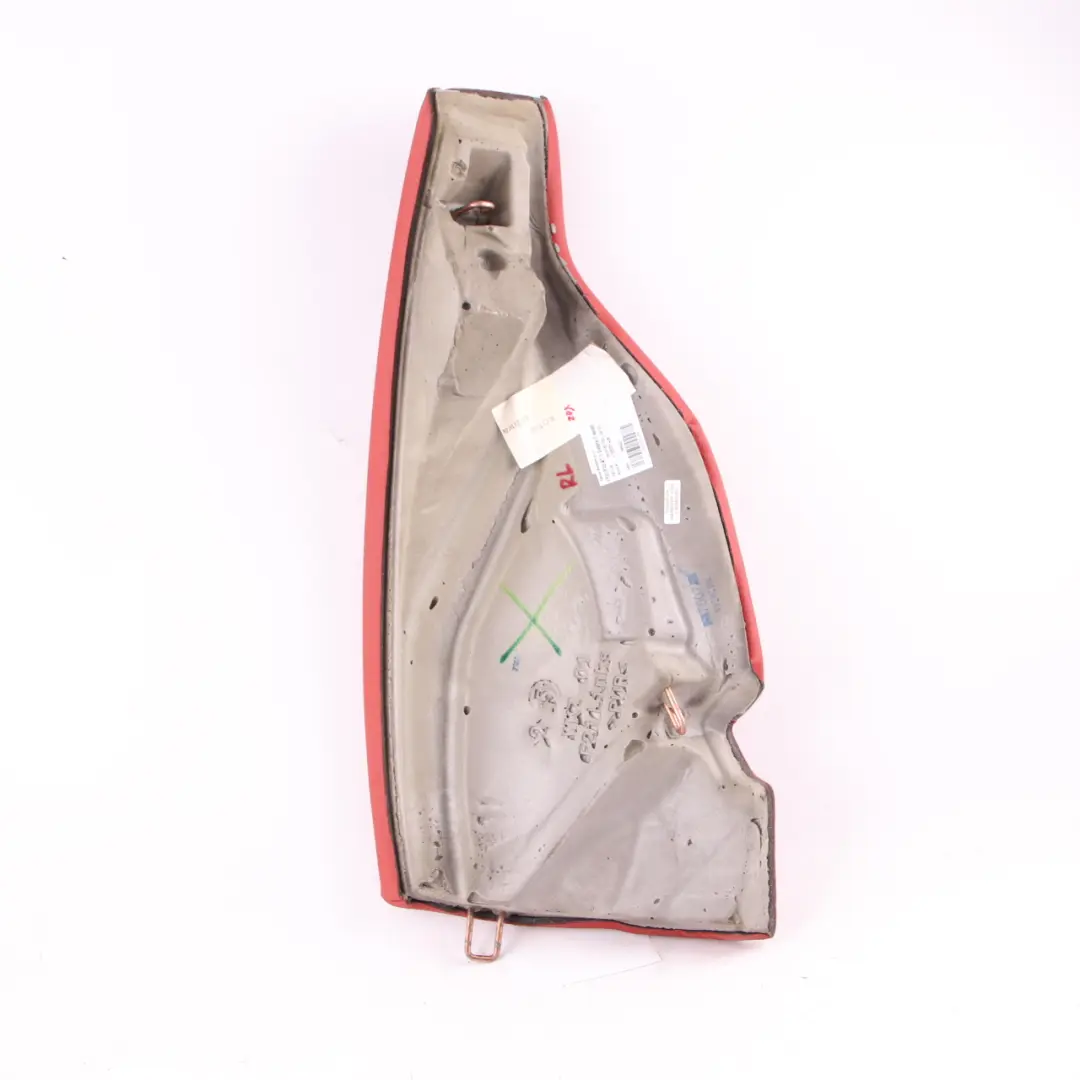 Asiento Acabado Trasero Izquierdo Lado Cubierta Cuero Coral Rojo para BMW F21 F22 con número de pieza 7320251 BMW F21 F22 Asiento Acabado Trasero Izquierdo Lado Cubierta Cuero Coral Rojo - SKU 7320251 - Número de pieza 7320251