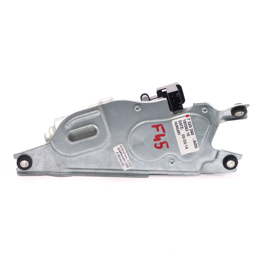 Moteur d'essuie-glace arrière contrôle fenêtre Couvercle hayon pour BMW F45 à propos du numéro de pièce 7320260 BMW F45 Moteur d'essuie-glace arrière contrôle fenêtre Couvercle hayon - SKU 7320260 - Numéro de pièce 7320260