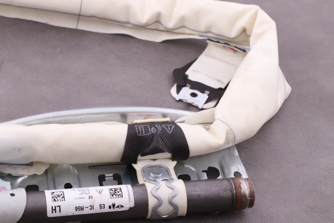 Airbag Cabeza Techo Cortina Lado Pasajero Izquierdo N/S para Mini Cooper R56 con número de pieza 7320447 Mini Cooper R56 Airbag Cabeza Techo Cortina Lado Pasajero Izquierdo N/S - SKU 7320447 - Número de pieza 7320447