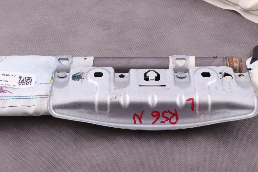 Airbag Cabeza Techo Cortina Lado Pasajero Izquierdo N/S para Mini Cooper R56 con número de pieza 7320447 Mini Cooper R56 Airbag Cabeza Techo Cortina Lado Pasajero Izquierdo N/S - SKU 7320447 - Número de pieza 7320447