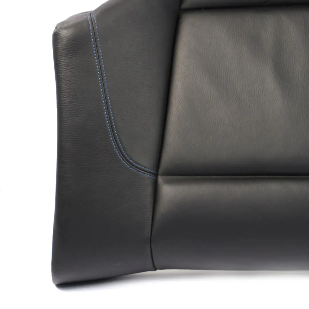 Leather Interior Bench Couch Cover Boston Black Blue to Rear Seat BMW E81 E82 with Part number 9143736 Rear Seat BMW E81 E82 Leather Interior Bench Couch Cover Boston Black Blue - SKU 7320494 - Part number 9143736