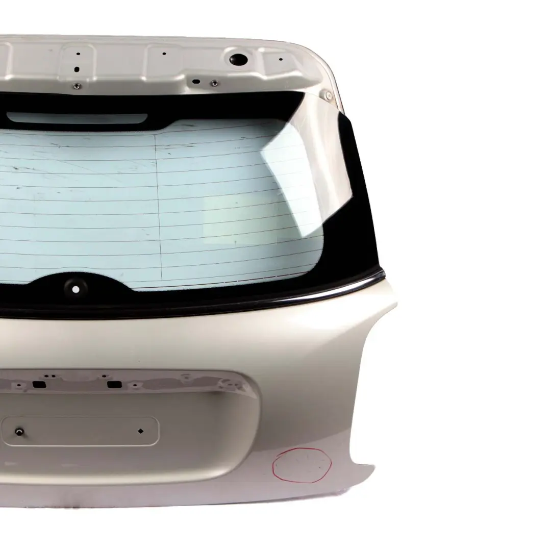 @Mini Cooper F56 Boot Trunk Lid Tailgate White Silver Metallic - A62 to with Part number 7320545 @Mini Cooper F56 Boot Trunk Lid Tailgate White Silver Metallic - A62 - SKU 7320545-WS - Part number 7320545