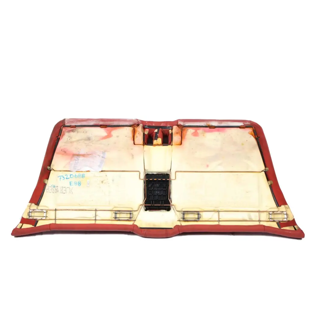 Couch Bench Leather Boston Coral Red to BMW 1 E88 Convertible Rear Seat Cover with Part number 7320688 BMW 1 E88 Convertible Rear Seat Cover Couch Bench Leather Boston Coral Red - SKU 7320688 - Part number 7320688