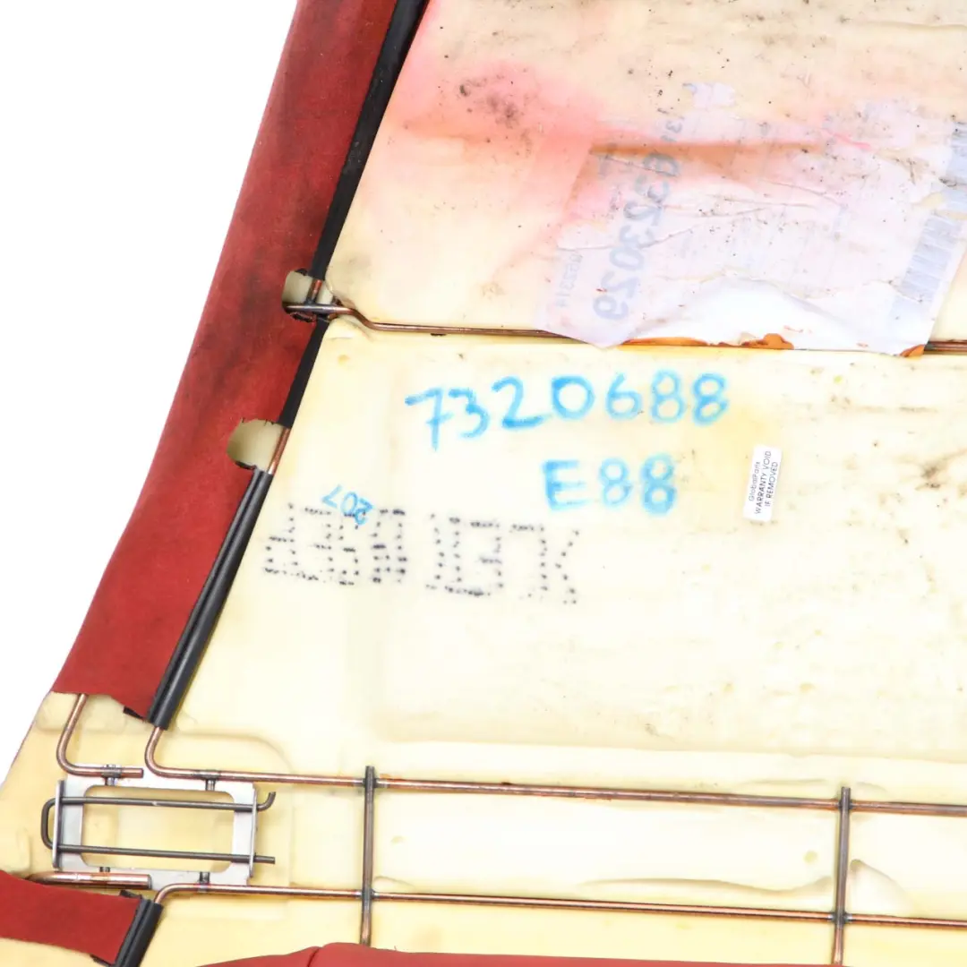 Couch Bench Leather Boston Coral Red to BMW 1 E88 Convertible Rear Seat Cover with Part number 7320688 BMW 1 E88 Convertible Rear Seat Cover Couch Bench Leather Boston Coral Red - SKU 7320688 - Part number 7320688