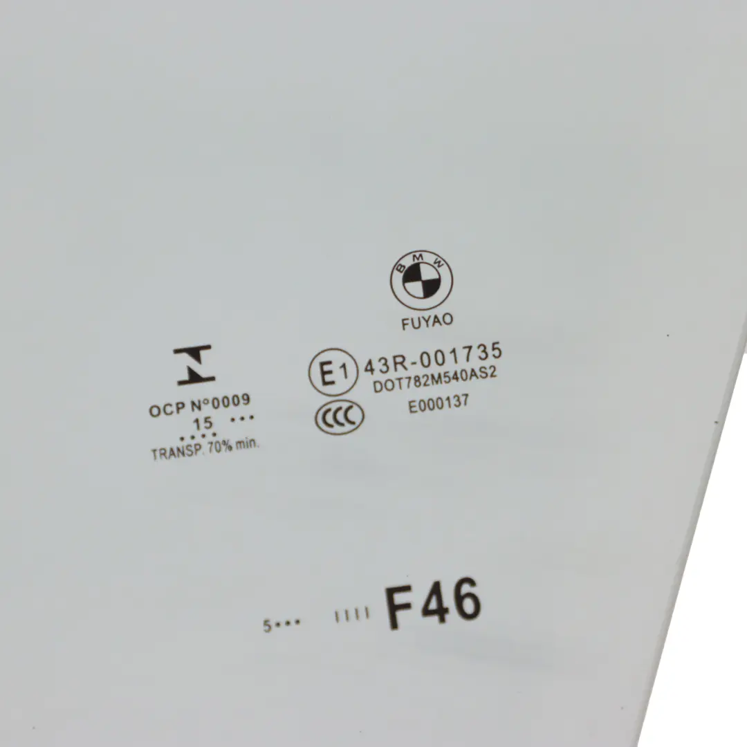 Delantero Izquierdo Puerta Ventana Cristal AS2 para BMW F46 Gran Tourer con número de pieza 7321059 BMW F46 Gran Tourer Delantero Izquierdo Puerta Ventana Cristal AS2 - SKU 7321059 - Número de pieza 7321059