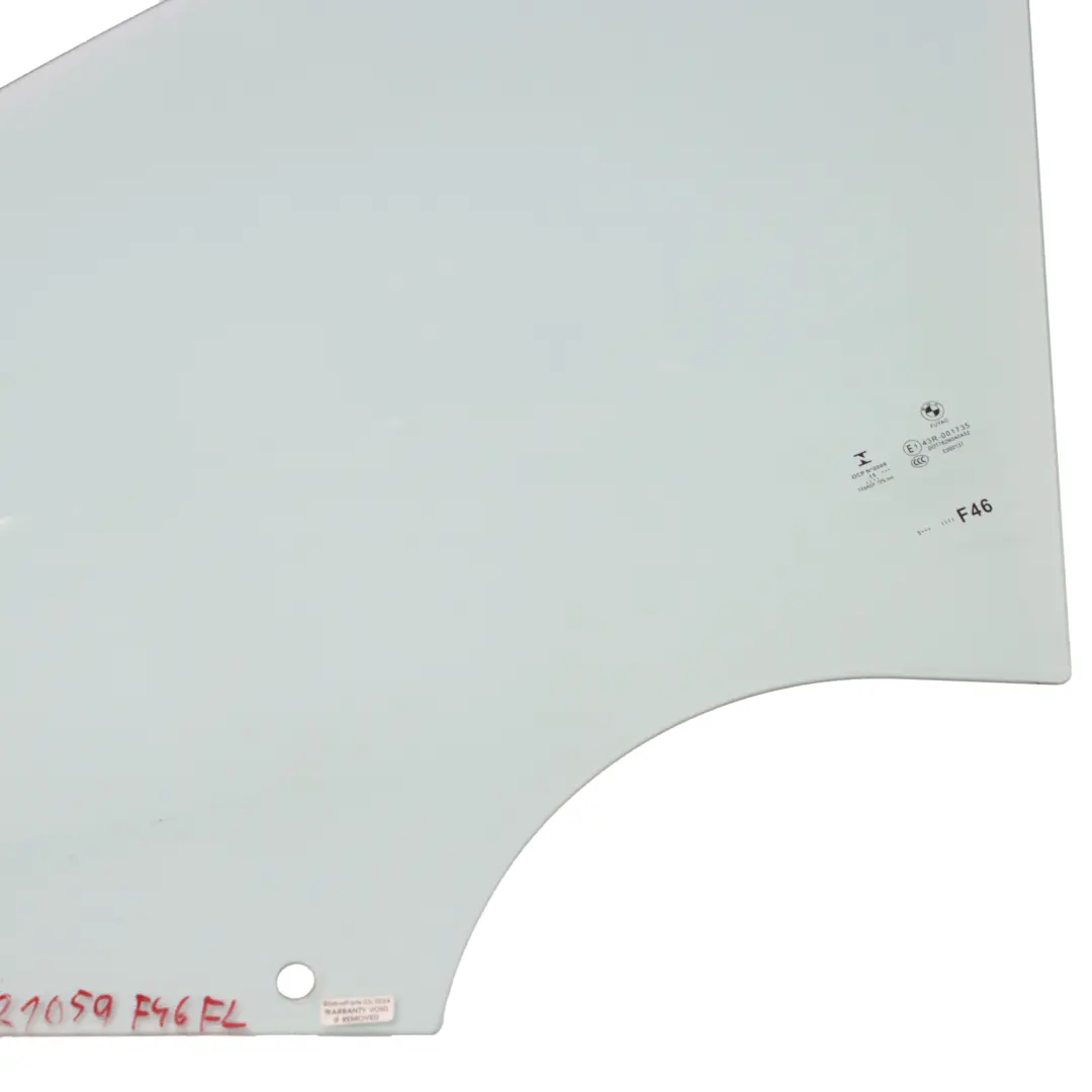BMW F46 Gran Tourer Front Left N/S Door Window Glass Glazing AS2 - SKU 7321059 - Part number 7321059