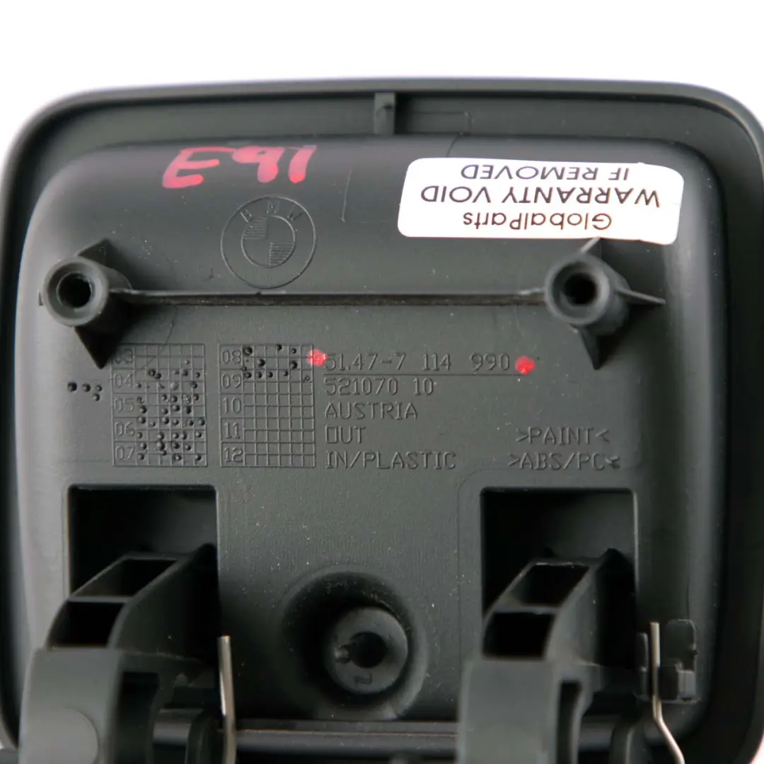 BMW 3 Series E91 Left N/S Trunk Side Panel Handle Grab Lock Catch Black 7114990 - SKU 7321097-1 - Part number 7321097
