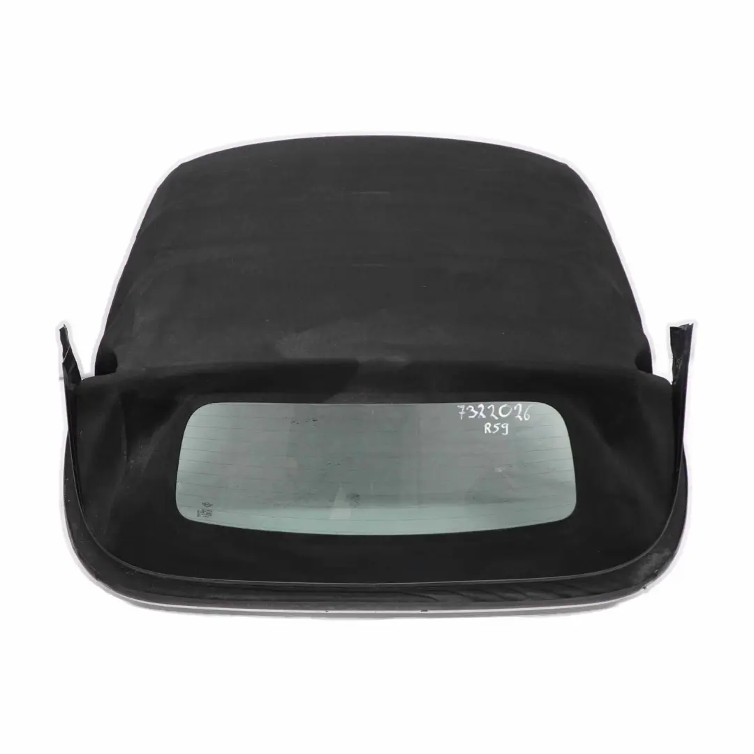 Folding Soft Top Folding Roof Semi Automatic Black Covering to Mini R59 Roadster with Part number 7322026 Mini R59 Roadster Folding Soft Top Folding Roof Semi Automatic Black Covering - SKU 7322026 - Part number 7322026