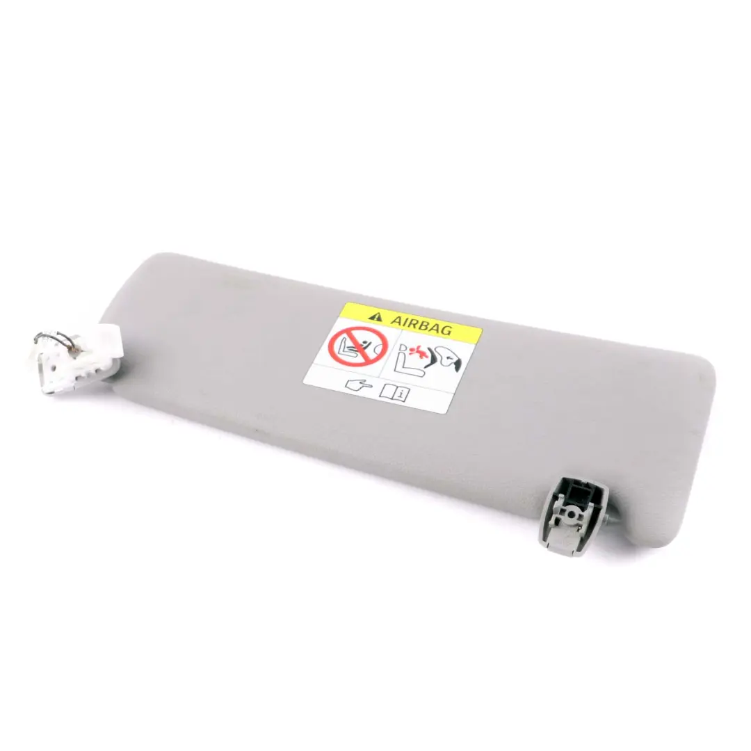 BMW F30 F31 Sun Visor With Mirror Left N/S Illuminated Everestgrau Grey Leather - SKU 7322291-1 - Part number 7322291
