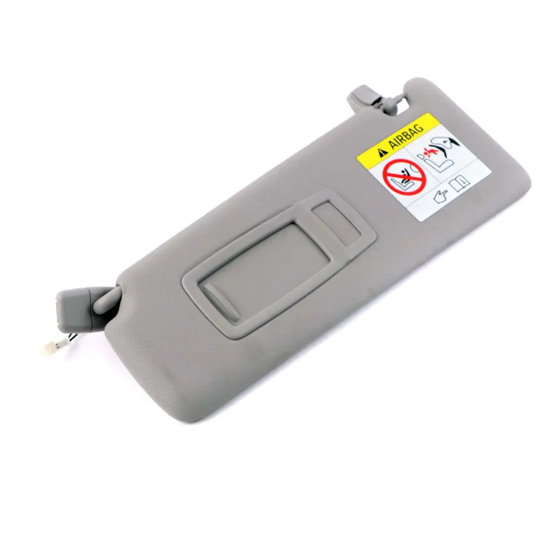 BMW F30 F31 Sun Visor With Mirror Left N/S Illuminated Everestgrau Grey Leather - SKU 7322291-1 - Part number 7322291