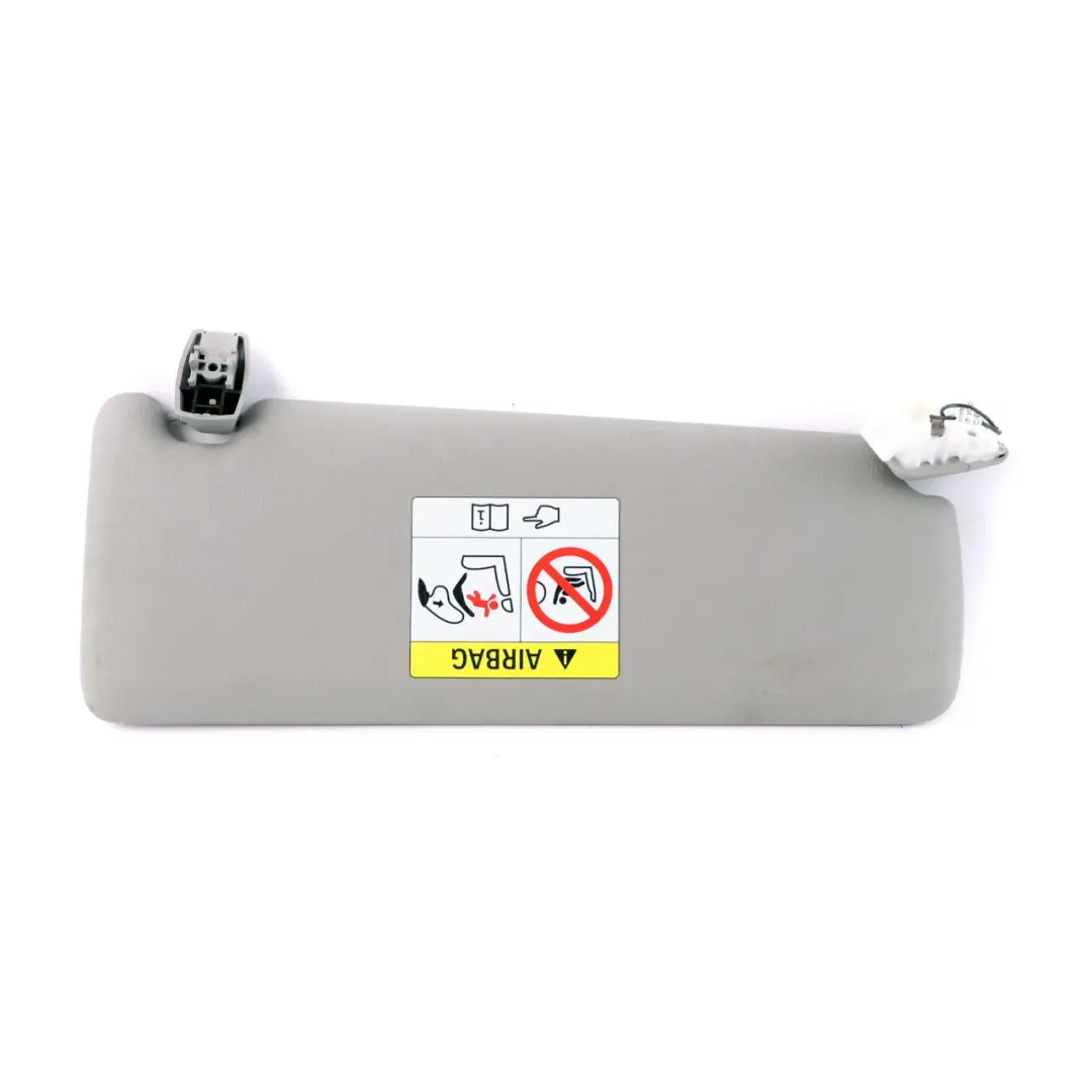 BMW F30 F31 Sonnenblende mit Spiegel links beleuchtet Everestgrau Grau Leder - SKU 7322291-1 - Teilenummer 7322291