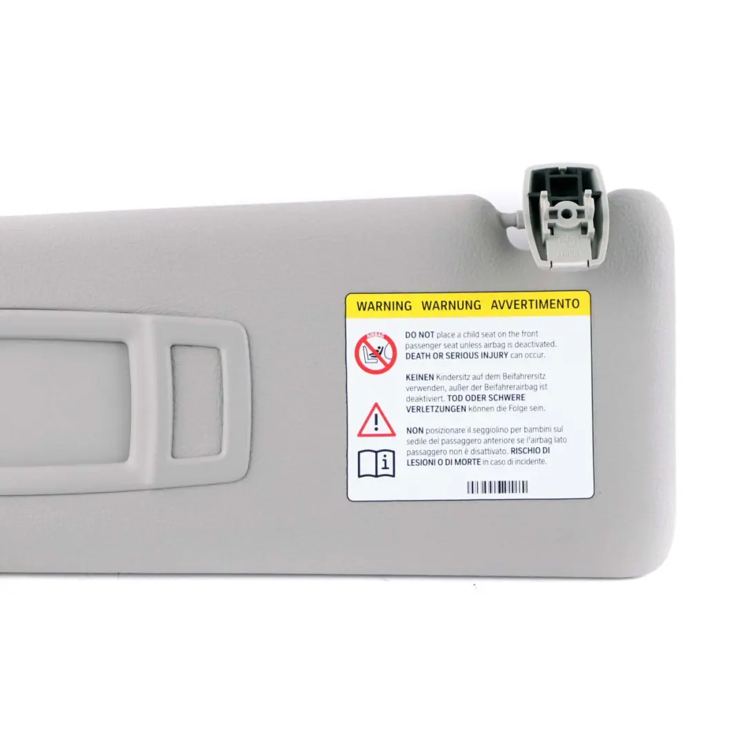 BMW F30 F31 Sonnenblendenspiegel links beleuchtet Everestgrau Grau Leder - SKU 7322291-2 - Teilenummer 7322291