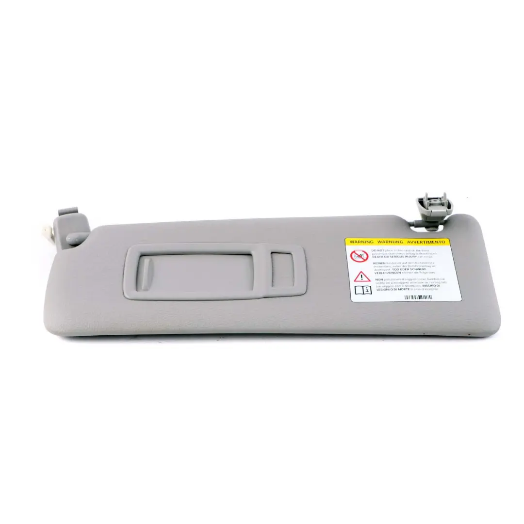 BMW F30 F31 Sun Visor Mirror Left N/S Illuminated Everestgrau Grey Leather - SKU 7322291-2 - Part number 7322291